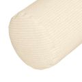 vidaXL Podložkové vankúše 2 pcs Krémová Ø 15 x 40 cm Kordúrová tkanina