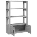vidaXL Komoda sivý dub sonoma 80x30x119,5 cm spracované drevo