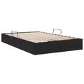 vidaXL Otomanový posteľný rám s úložiskom Čierny 120 x 200 cm látka