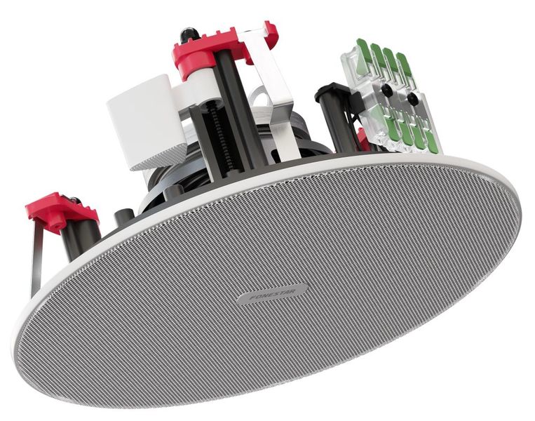 Fonestar Vestavný bezrámový reproduktor 10 W/8ohm, 5,25", 130 Hz–20 kHz, otvor 150 mm, hl 33 mm, ABS, bíl Stropní reproduktor, 5", 12 W RMS, 8 ?, IP-44, 55–20 000 Hz, hliníková mrížka, ABS, bílý