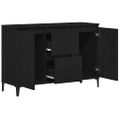 vidaXL Servírovacia skriňa Čierny dub 104 x 35 x 70 cm