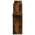 vidaXL Nástenné police 2 ks dymový dub 38x12x38 cm kompozitné drevo