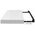 vidaXL Plávajúce nástenné police 4 ks, lesklé biele 60x23,5x3,8cm, MDF