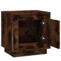 vidaXL Nočné stolíky 2 ks dymový dub 44x35x45 cm spracované drevo
