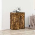 vidaXL Komoda dymový dub 60x30x75 cm spracované drevo