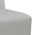 vidaXL Bezrúčková modulárna sofa jednotka 3 ks Oblá šedá látka