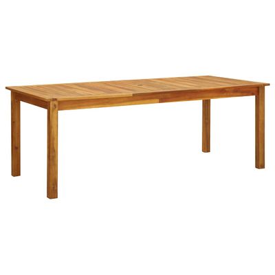 vidaXL Záhradný stôl 200x90x74 cm, akáciový masív