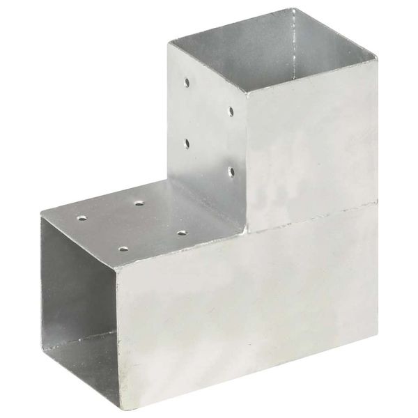 vidaXL Trámová spojka v tvare L 101x101 mm pozinkovaný kov