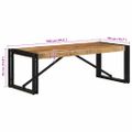 vidaXL Konferenčný stolík 100x50x35 cm, surový mangový masív