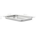 vidaXL Gastronádoby 4 ks, GN 1/1, 40 mm, nehrdzavejúca oceľ