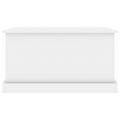 vidaXL Úložný box lesklý biely 70x40x38 cm spracované drevo