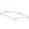 vidaXL Chránič matraca biela 90x200 cm vodeodolné