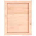 vidaXL Kúpeľňová doska 40x50x(2-4) cm neošetrený masív