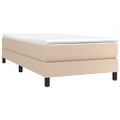 vidaXL Boxspring posteľ s matracom kapučínová 90x200 cm umelá koža