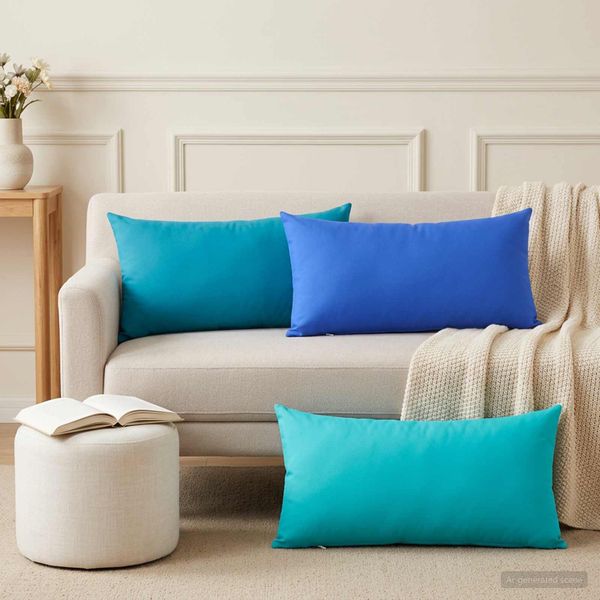vidaXL Poťah na podložku 6 pcs HEERLEN Královská modrá 40 x 80 cm