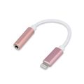 Adaptér Forever audio jack 3,5mm - Lightning ružový