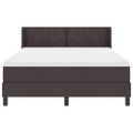 vidaXL Posteľ s pružinovým rámom Tmavohnedá 200 x 140 cm látka
