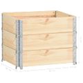 vidaXL Paletové nástavce 3 ks 60x80 cm borovicový masív