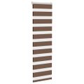 vidaXL Zebra roleta hnedá 40x150 cm šírka látky 35,9 cm polyester