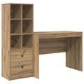 vidaXL Stôl Remeselný dub 145.5 x 50 x 127 cm 2 ks