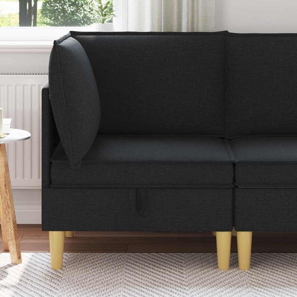 vidaXL Sofa s úložným priestorom Látka