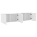 vidaXL TV skrinky nástenné 2 ks biele 80x30x41 cm