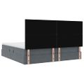 vidaXL Postel s úložným prostorem a matrací Tmavo šedá 200 x 200 cm
