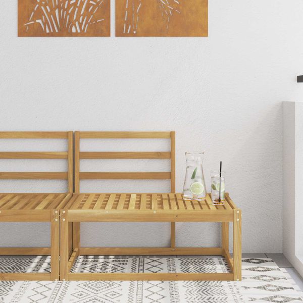 vidaXL Vonkajšia koncová pohovka Biela 91 x 63 x 73 cm