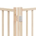 vidaXL Brána pre psa s dverami sklad. 10 panelov 800 cm topoľové drevo