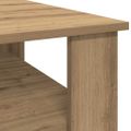 vidaXL Konferenčný stolík Artisan Dub 60x60x42 cm Konštrukčné drevo