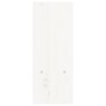vidaXL Stojan na monitor biely (39-72)x17x43 cm masívna borovica