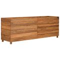vidaXL Vyvýšený záhon 150x40x55 cm, recyklované tíkové drevo a oceľ