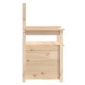 vidaXL Lavička 112,5x51,5x96,5 cm masívne borovicové drevo