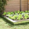 vidaXL Slimákové zábrany 16 ks 100 x 3,5 x 25 cm Pozinkovaná oceľ