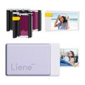 Súprava prenosnej fototlačiarne Liene Pearl N200 Pro 2x3" (fialová)