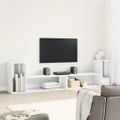 vidaXL TV skrinky 2 ks biele 100x30x50 cm kompozitné drevo