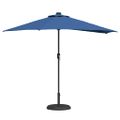 vidaXL Záhradný slnečník 294 x 150 x 224 cm Polyester a oceľ Azurblue
