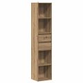vidaXL skrinka na knihy Artisan Dub 36x30x171 cm Drevo