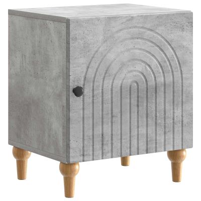 vidaXL Nočný stolík Betónovo sivá 43 x 34,5 x 50 cm Kompozitné drevo