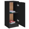 vidaXL Komody čierne 2 ks 30x30x70 cm kompozitné drevo