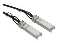 Startech MSA Uncoded Compatible 2m 10G SFP+ to SFP+ Direct Attach Breakout Cable Twinax, 10 GbE SFP+ Copper DAC 10 Gbps Low Power Passive Transceiver Module DAC, 10GE Breakout Cable - Lifetime Warranty (SFP10GPC2M) - Kábel 10GBase pre priame pripojenie - SFP+ s jazýčkom do SFP+ s jazýčkom - 2 m - diaxiálny - SFF-8431/SFF-8432 - pasívny - čierna