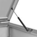 vidaXL Ohrada na 3 odpadkové koše 207x77,5x115 cm nehrdzavejúca oceľ