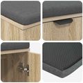 vidaXL Predsieňová lavica s vankúšom Sonoma dub 80 x 38 x 46 cm