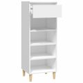 vidaXL Botník biely 40x36x105 cm spracované drevo