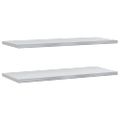 vidaXL Nástenné police 2 ks 100x40 cm strieborné nehrdzavejúca oceľ