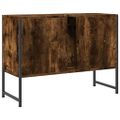 vidaXL Kúpeľňová umývadlová skrinka dymový dub 80x33x60 cm komp. drevo