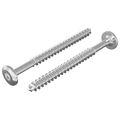 vidaXL Drevo skrutky 2 ks Strieborná M6 x 70 mm Oceľ