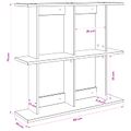vidaXL Stenná polica Nástenná montáž Dub artisan 80 x 20 x 75 cm