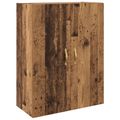 vidaXL Highboard Staré drevo 69,5 x 34 x 180 cm Kompozitné drevo