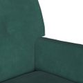 vidaXL Chesterfield lavica Tmavozelená 112 x 65,5 x 75 cm Zamat
